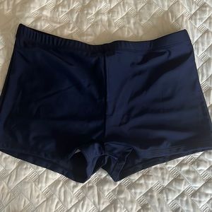 XXL boy shorts bathing suit bottom navy